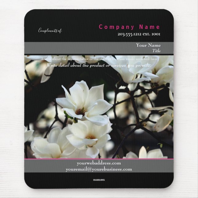 Promo Mousepad Magnolia Theme - HAMbyWG (Front)