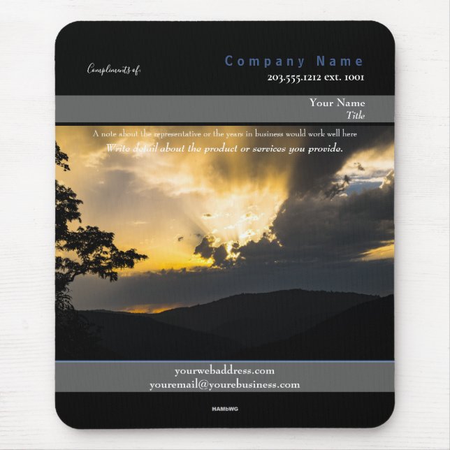 Promo Mousepad Spectacular Sky Theme - HAMbyWG (Front)