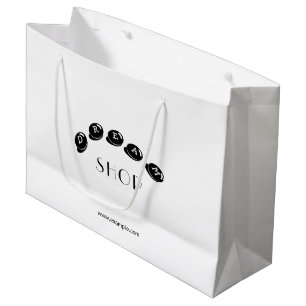 Promote Brand Custom Text Large Gift Bag for Shop