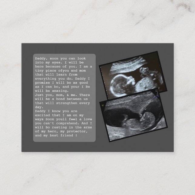 Promote Dad From Bump to Daddy: Hilarious Father's Referral Card (Front)