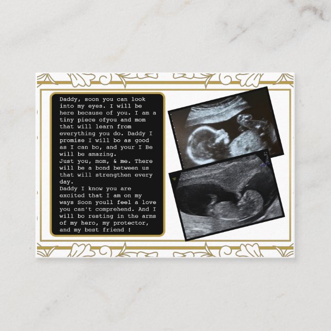 Promote Dad From Bump to Daddy: Hilarious Father's Referral Card (Front)