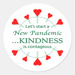Promote Kindness Classic Round Sticker