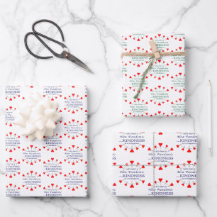 Promote Kindness Wrapping Paper Sheet