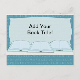 Promote Your Book Add Title Here Postcard