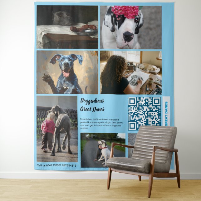 Promote your Great Dane Kennel Tapestry (In Situ)