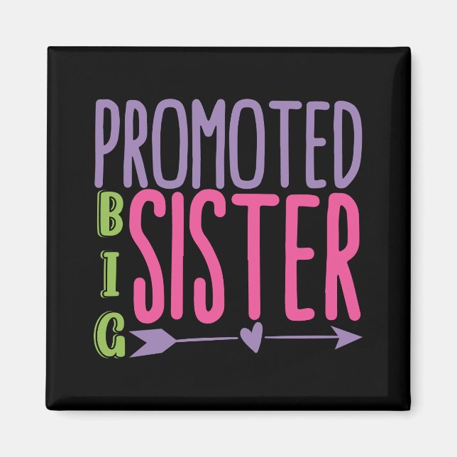 Promoted Big Sister - Big Sister Reveal Magnet (Front)