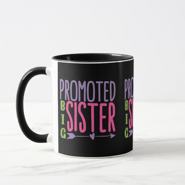 Promoted Big Sister - Big Sister Reveal Mug (Left)