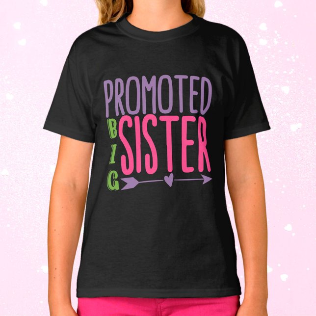 Promoted Big Sister - Big Sister Reveal T-Shirt (Creator Uploaded)