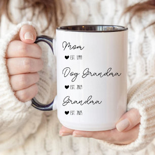 Promoted From Dog Grandparents To Human Grandparen Mug