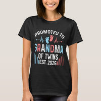 Promoted Grandma Twins Est Twin Illustration
