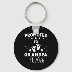 Promoted Grandpa 2026 Est New Key Ring