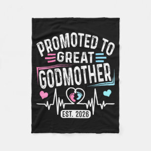 Promoted Great Godmother Est Vintage Faith Design Fleece Blanket