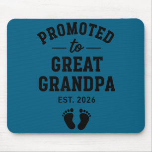 Promoted Great Grandpa Est 2026 Artwork Mouse Pad