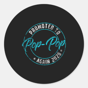 Promoted Pop Again 2026 Grandpa Classic Round Sticker