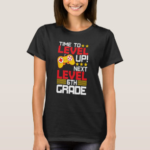 Promoted to 6th Grade Time To Level Up Graduation T-Shirt