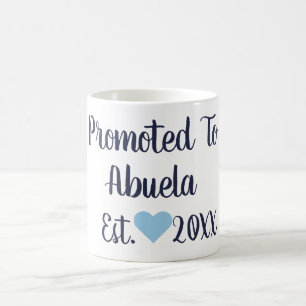 Promoted To Abuela Navy & Blue Mug