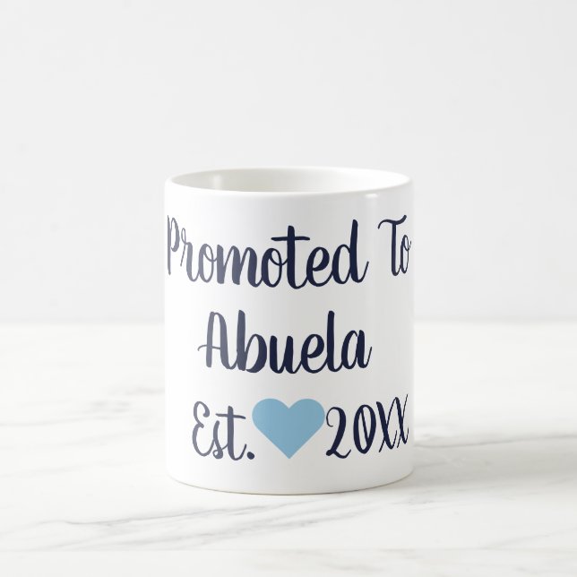 Promoted To Abuela Navy & Blue Mug (Center)