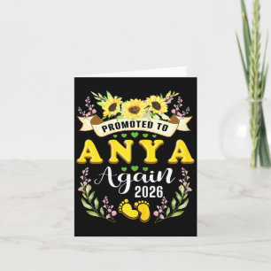 Promoted to Anya Mum 2026 Suower Mummy Reveal Card