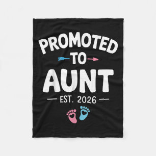 Promoted To Aunt 2026 Fleece Blanket