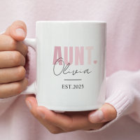 Promoted to Aunt Mug | Custom Name & EST Year 