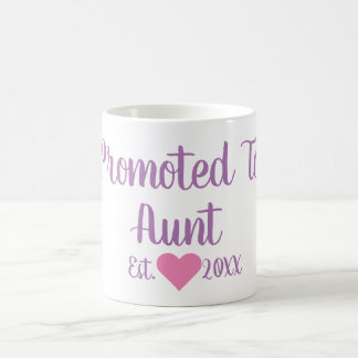 Promoted To Aunt Purple & Pink Mug