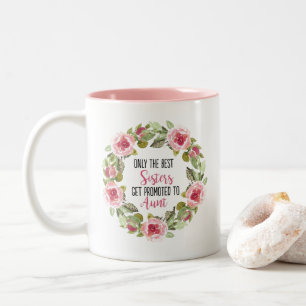 Promoted to Aunt Two-Tone Coffee Mug