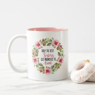 Promoted to Aunt Two-Tone Coffee Mug