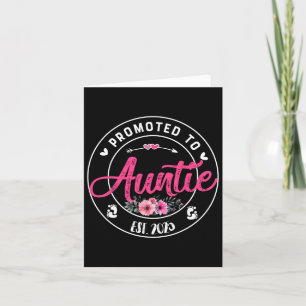 Promoted To Auntie 2025 Mothers Day First Time Mum Card