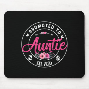 Promoted To Auntie 2025 Mothers Day First Time Mum Mouse Pad