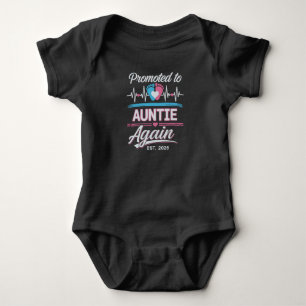 Promoted To Auntie Again Est 2026 Pregnancy Reveal Baby Bodysuit