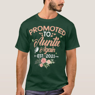 Promoted To Auntie Again Est T-Shirt