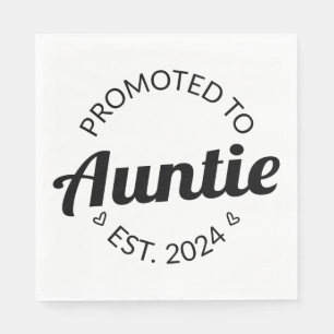 Promoted To Auntie Est. 2024 I Napkin