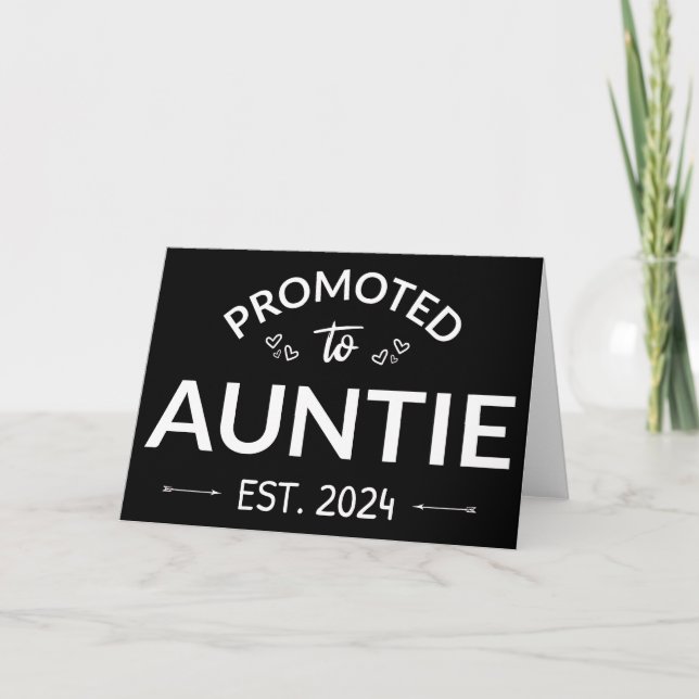 Promoted To Auntie Est. 2024 II Card (Front)