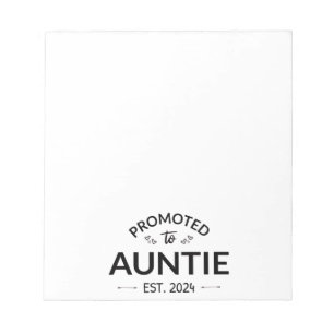 Promoted To Auntie Est. 2024 II Notepad