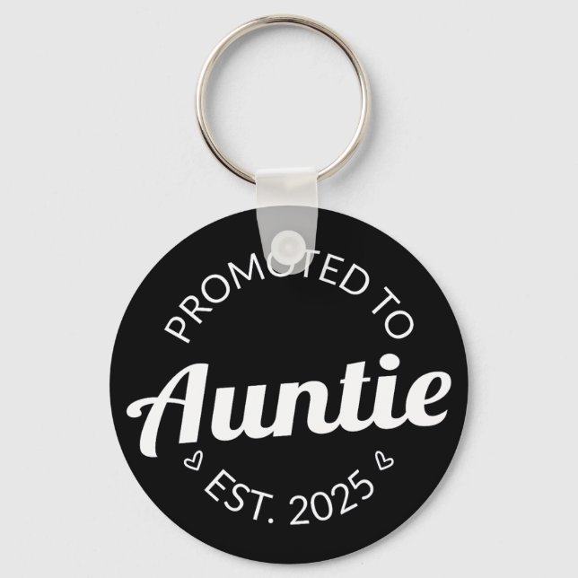 Promoted To Auntie Est. 2025 I Key Ring (Front)