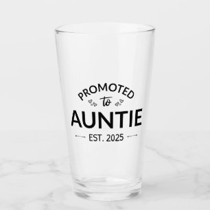Promoted To Auntie Est. 2025 II Glass