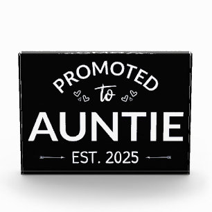 Promoted To Auntie Est. 2025 II Photo Block