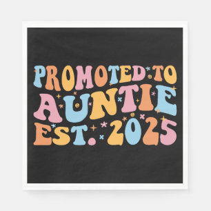 Promoted To Auntie Est. 2025 III Napkin