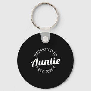 Promoted To Auntie Est 2026 I T Shirt  Key Ring