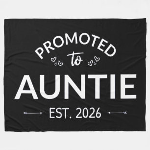 Promoted To Auntie Est. 2026 II Fleece Blanket