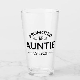 Promoted To Auntie Est. 2026 II Glass