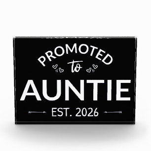 Promoted To Auntie Est. 2026 II Photo Block