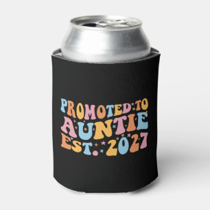 Promoted To Auntie Est 2027 New Aunt Can Cooler