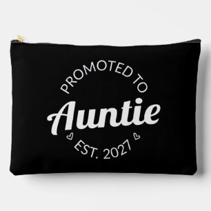 Promoted To Auntie Est 2027 New Aunt I Accessory Pouch