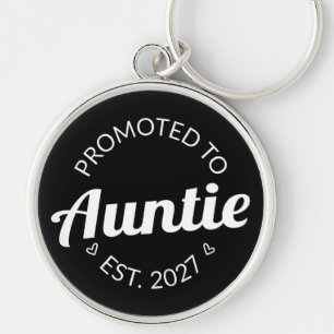 Promoted To Auntie Est 2027 New Aunt I Key Ring