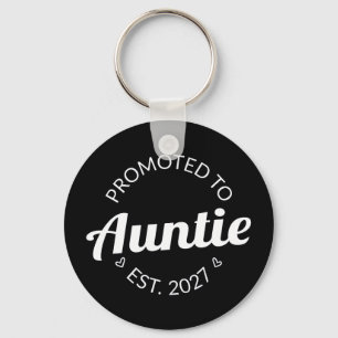 Promoted To Auntie Est 2027 New Aunt I Key Ring