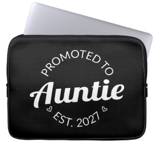 Promoted To Auntie Est 2027 New Aunt I Laptop Sleeve