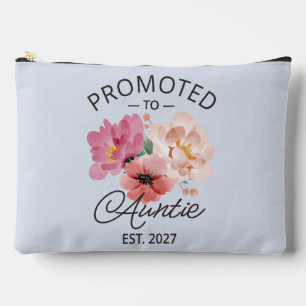 Promoted To Auntie Est 2027 New Aunt VI Accessory Pouch