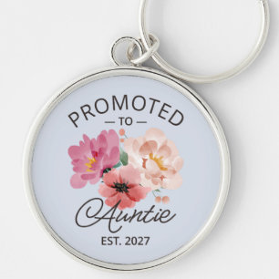 Promoted To Auntie Est 2027 New Aunt VI Key Ring