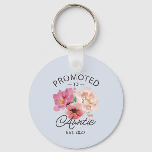 Promoted To Auntie Est 2027 New Aunt VI Key Ring